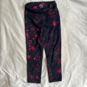 GAP Kids(4-5yrs)  Black and Pink Star Leggings